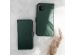 Selencia Echtleder Klapphülle für das Samsung Galaxy J4 Plus - Grün