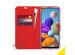 Accezz Wallet TPU Klapphülle für das Samsung Galaxy A21s - Rot