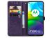 iMoshion Mandala Klapphülle Motorola Moto G9 Power - Violett
