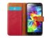 iMoshion Luxuriöse Canvas-Klapphülle Samsung Galaxy S5 (Plus) / Rot