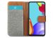 iMoshion Luxuriöse Canvas-Klapphülle Samsung Galaxy A72 - Grau