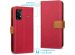 iMoshion Luxuriöse Canvas-Klapphülle Samsung Galaxy A52(s) (5G/4G) -Rot