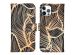 iMoshion Design TPU Klapphülle iPhone 12 (Pro) - Golden Leaves