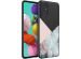 iMoshion Design Hülle Samsung Galaxy A51 - Marmor - Rosa / Schwarz