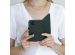 Selencia Echtleder Klapphülle für das Samsung Galaxy S21 Plus - Grün