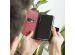 Selencia Echtleder Klapphülle für das Samsung Galaxy S21 - Rot