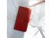 Selencia Echtleder Klapphülle für das Samsung Galaxy A72 - Rot