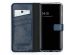 Selencia Echtleder Klapphülle für das Samsung Galaxy A72 - Blau