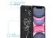 iMoshion Design Hülle mit Band für das iPhone 11 - Woman Flower Black