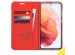 Accezz Wallet TPU Klapphülle für das Samsung Galaxy S21 - Rot