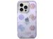 Guess Peony Glitter Back Cover für das iPhone 14 Pro - Violett