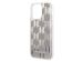 Karl Lagerfeld Liquid Glitter Cover Monogram für das iPhone 14 Pro Max - Silber