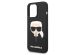 Karl Lagerfeld Karl's Head Liquid Silikonhülle MagSafe iPhone für das 14 Pro Max - Schwarz