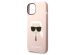Karl Lagerfeld Karl's Head Liquid Silikonhülle MagSafe iPhone für das 14 - Rosa
