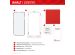 Displex Bildschirmschutzfolie Real Glass Full Cover für das Xiaomi Redmi Note 12 - Transparent