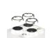 PanzerGlass Kameraprotektor Hoop Optic Rings für das iPhone 15 Pro / 15 Pro Max - White Metal