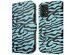 iMoshion Design Klapphülle für das Samsung Galaxy A33 - Black Blue Stripes