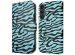 iMoshion Design Klapphülle für das Samsung Galaxy S23 FE - Black Blue Stripes