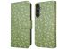 iMoshion Design Klapphülle für das Samsung Galaxy S23 FE - Green Flowers