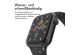 iMoshion Silikonband⁺ für die Apple Watch Series 1-9 / SE / Ultra (2) - 42/44/45/49 mm - Schwarz - Größe M/L