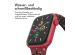 iMoshion Sportarmband⁺ für die Apple Watch Series 1-9 / SE - 38/40/41 mm - Größe S/M - Wine Red & Black