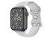 iMoshion Sportarmband⁺ für die Apple Watch Series 1-9 / SE - 38/40/41 mm - Größe M/L - Pure Platinum & White
