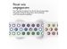iMoshion Sportarmband⁺ für die Apple Watch Series 1-9 / SE / Ultra (2) - 42/44/45/49 mm - Größe M/L - White Rainbow
