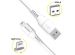 Accezz MFI-zertifiziertes Lightning- auf USB-Kabel - 1 m - Weiß