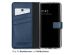 Selencia Echtleder Klapphülle für das Samsung Galaxy S20 FE - Blau