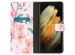 iMoshion Design TPU Klapphülle für das Samsung Galaxy S21 Ultra - Blossom Watercolor