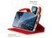 Accezz Wallet TPU Klapphülle für das Samsung Galaxy A12 - Rot