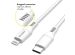 Accezz MFI-zertifiziertes Lightning- auf USB-C-Kabel - 2 m - Weiß