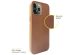 Accezz Leather Backcover mit MagSafe iPhone 12 (Pro) - Braun