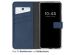 Selencia Luxuriöse 2-in-1-Portemonnaie-Klapphülle Leder für das iPhone 13 - Blau