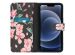 iMoshion Design TPU Klapphülle für das iPhone 13 Pro - Blossom Black