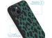 iMoshion Design Hülle für das iPhone 13 - Leopard - Schwarz / Grün