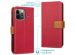 iMoshion Luxuriöse Klapphülle Canvas iPhone 13 Pro - Rot