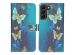 iMoshion Design TPU Klapphülle für das Samsung Galaxy S22 Plus - Blue Butterfly