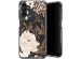 Selencia Zarya Fashion-Backcover mit zuverlässigem Schutz für das Samsung Galaxy A13 (4G) - Golden Flowers
