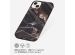 Selencia Aurora Fashion Back Case für das iPhone 14 Plus - ﻿Strapazierfähige Hülle - 100 % recycelt - Schwarzer Marmor