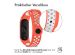 iMoshion Silikonband Sport für das Xiaomi Mi Band 7 - Neon Orange / Weiß