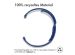 iMoshion Silikonband Sport - 18-mm-Universalanschluss - Blau / Weiß