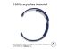 iMoshion Silikonband Sport - 22-mm-Universalanschluss - Blau / Weiß