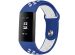 iMoshion Silikonband Sport für das Fitbit Charge 3  /  4 - Blau / Weiß