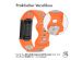 iMoshion Silikonband Sport für das Fitbit Charge 5 / Charge 6 - Orange / Grau