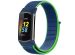 iMoshion Nylonarmband für das Fitbit Charge 5 / Charge 6 - Größe S - Blau / Grün