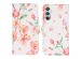 iMoshion Design TPU Klapphülle für das Samsung Galaxy A34 (5G) - Blossom Watercolor