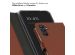 Selencia Echtleder Klapphülle für das Samsung Galaxy A34 (5G) - Hellbraun
