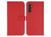 Selencia Echtleder Klapphülle für das Samsung Galaxy A34 (5G) - Rot
