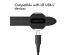 iMoshion Wand-Ladegerät mit USB-C- auf USB-Kabel - Ladegerät - Geflochtenes Gewebe - 20 Watt - 0,25 m - Schwarz